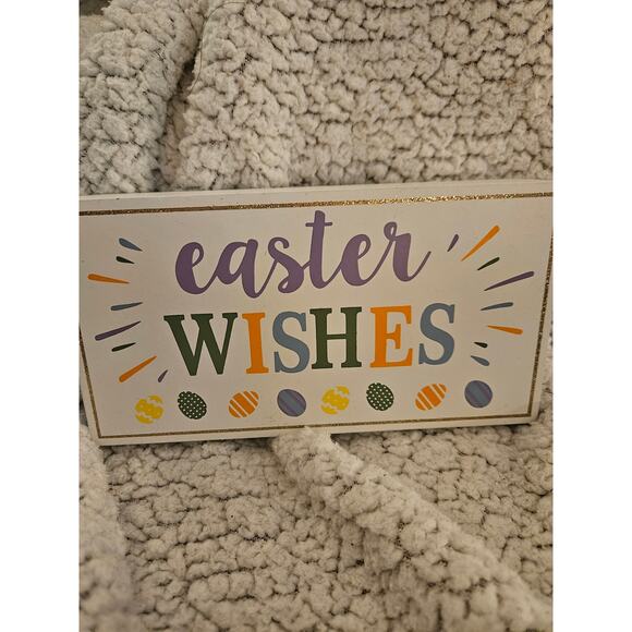 Easter Decor Bundle Gnome Serving Plate Plush Gnome Wood Sign - Picture 6 of 6